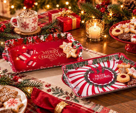 Ad Trend Rechteckiges Tablett Weihnachtsdesign Melamim Sortiert 21x15 cm 1 Stk. – Weihnachtstischdeko