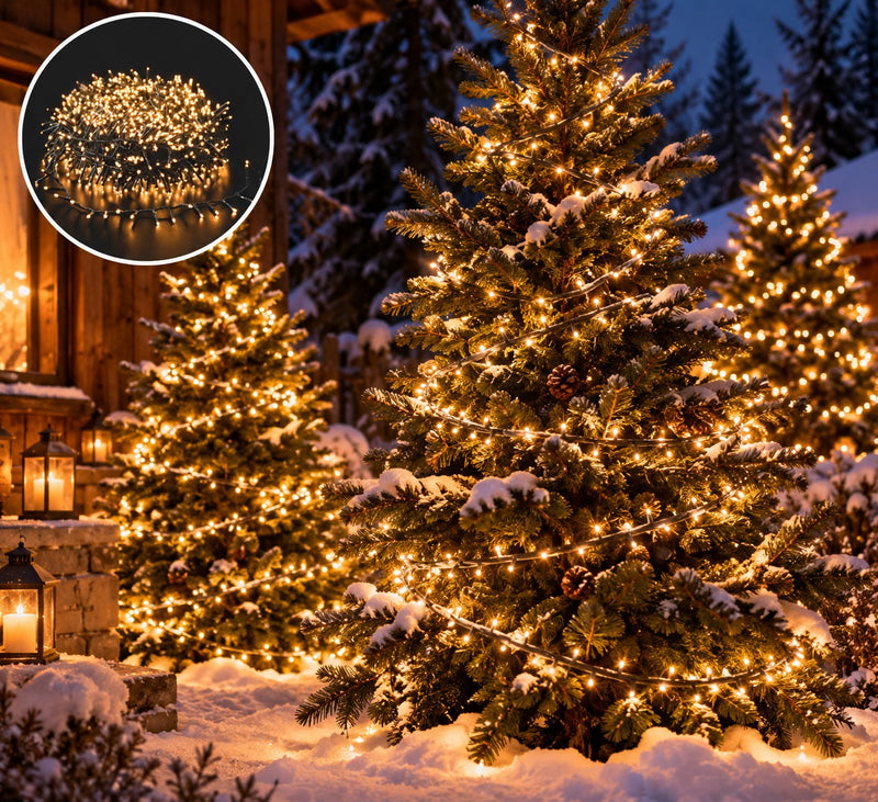 Ad Trend Catena Luminosa 2000 MiniLED Warmweiß für außen mit Timer und Controller – Weihnachtslichter