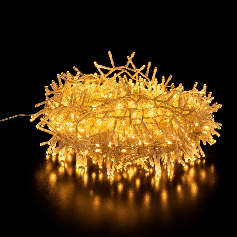 Ad Trend Lichterkette 1500 MiniLED Weißer Draht für den Außenbereich mit Timer und Controller – Weihnachtslichter