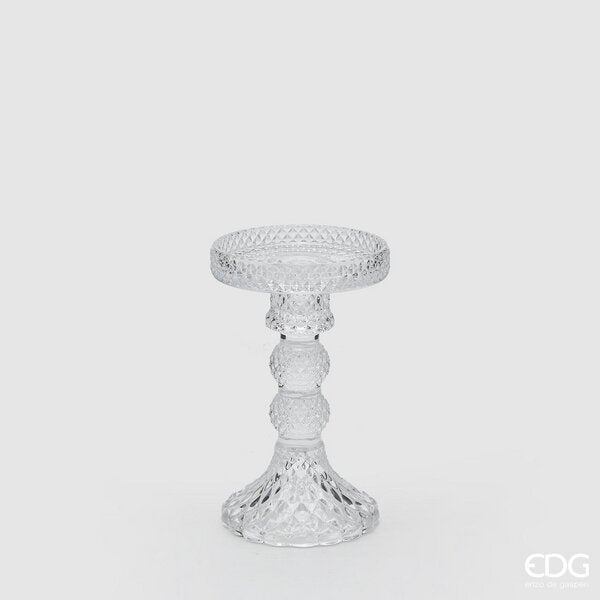 EDG Enzo De Gasperi Portacandela Classic H14,3 D8,8 Natural Trasparente