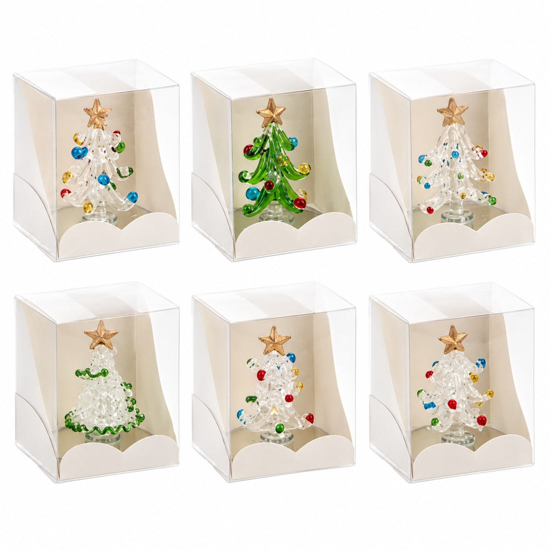 Ad Trend Mini Weihnachtsbaum Dekorativ Sortiert H6,5 x 5,5 cm 1 Stk – Weihnachtsdeko
