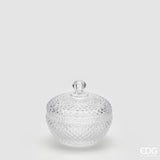 EDG Enzo De Gasperi Rundbehälter Rauten H9 D9 Natural Transparent