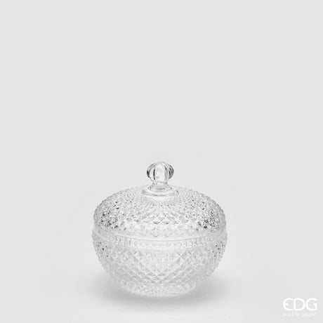 EDG Enzo De Gasperi Rundbehälter Rauten H9 D9 Natural Transparent
