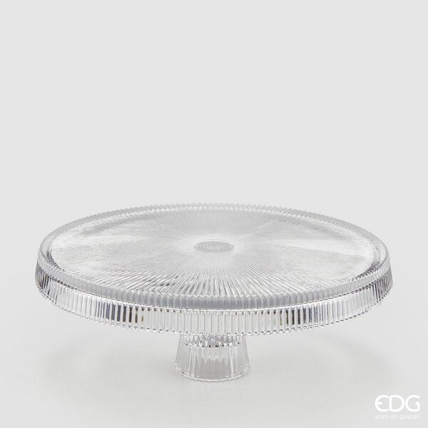 EDG Enzo De Gasperi Etagere mit Hutkrempe. H 10,5 Cm D 30 Cm Transparent