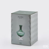 EDG Enzo De Gasperi Vaso Anfora Righe H 30 Cm D 20 Cm Scatola Regalo Green