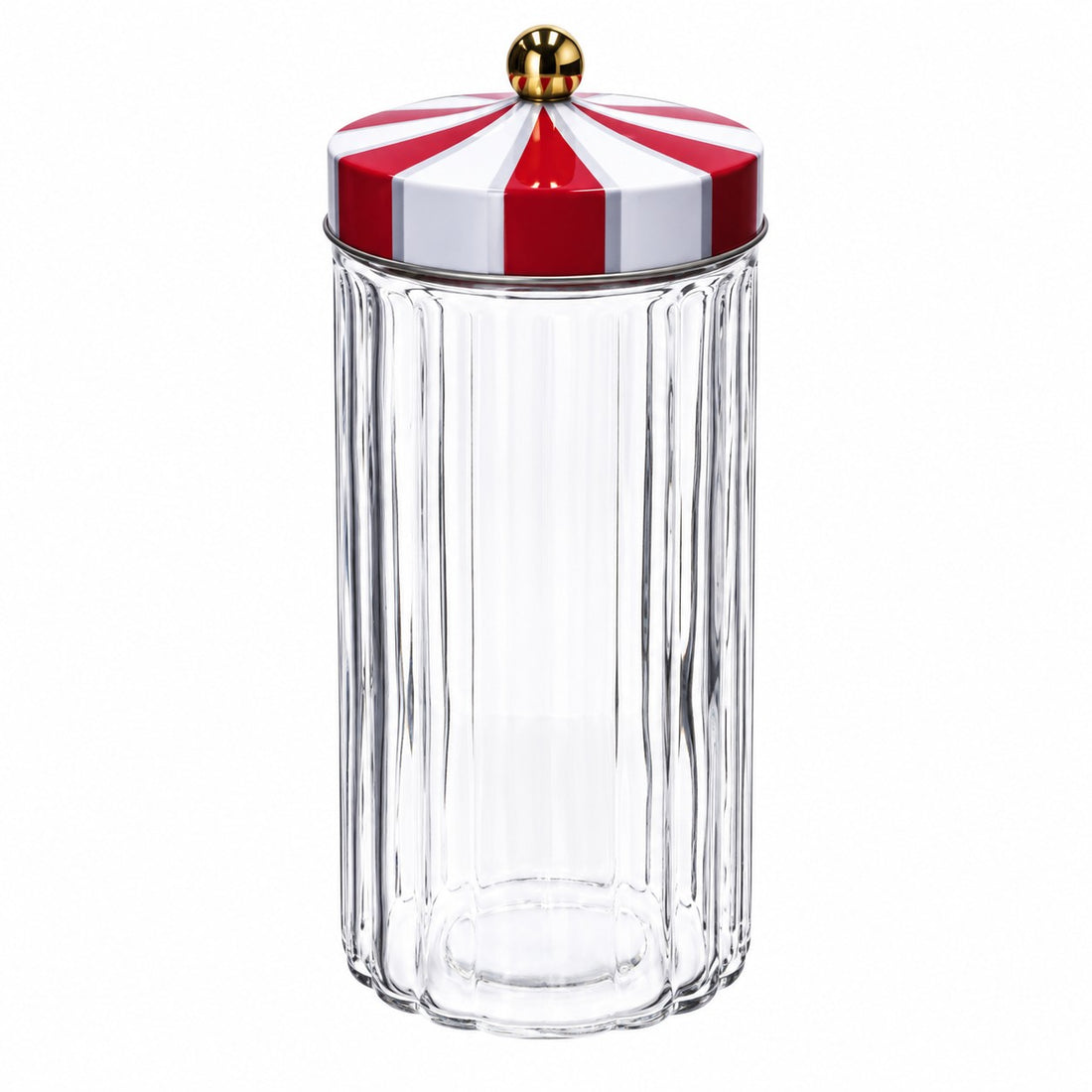 Ad Trend Weihnachtsglas aus Glas und Blech H24,5 Ø11 cm – Dekorativer Weihnachtsbehälter