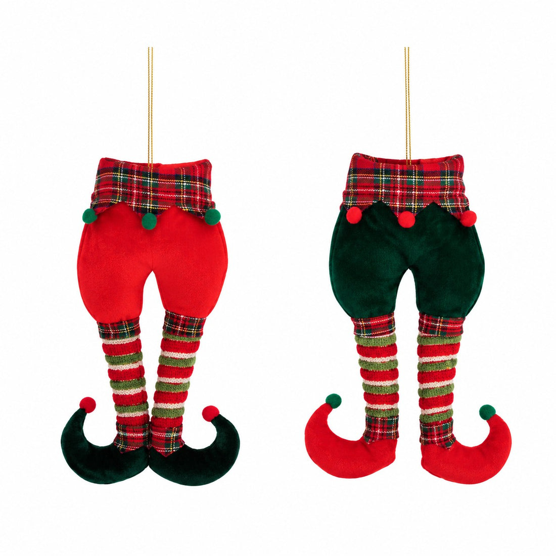 Ad Trend Decorazione Natalizia Gambe Elfo Assortita 17x5xH43 cm 1 Pz – Addobbo di Natale