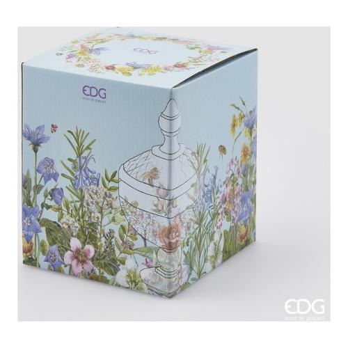 EDG Enzo De Gasperi Behälter Pokal Potiche H 25 cm D 15 cm Natural Transparent mit Schachtel