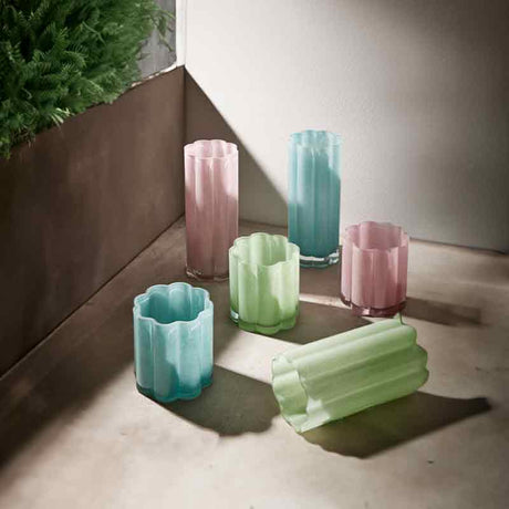 EDG Enzo De Gasperi Vaso Flower H 15 Cm D 15 Cm Colore Verde