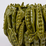 EDG Enzo De Gasperi Vaso Chakra Piselli Verdi H 31 Cm D 34 Cm Green