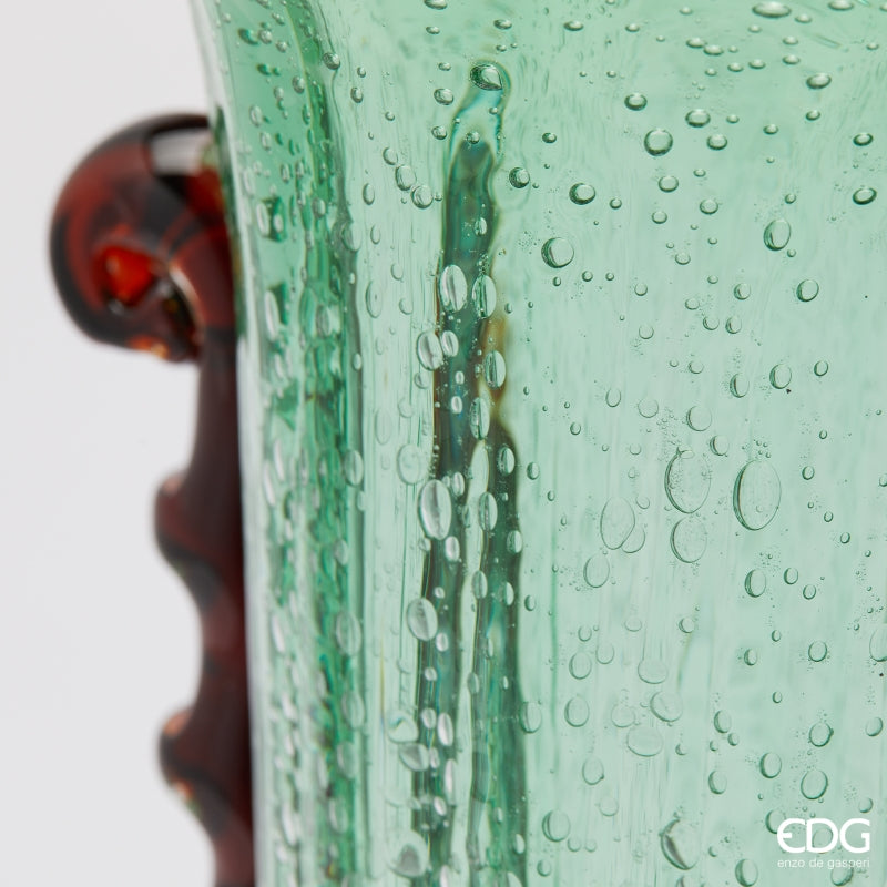 edg enzo de gasperi edg enzo de gasperi vaso corinto coppa h 50 cm l 20 cm l 14 cm vetro green ean 8059824456366