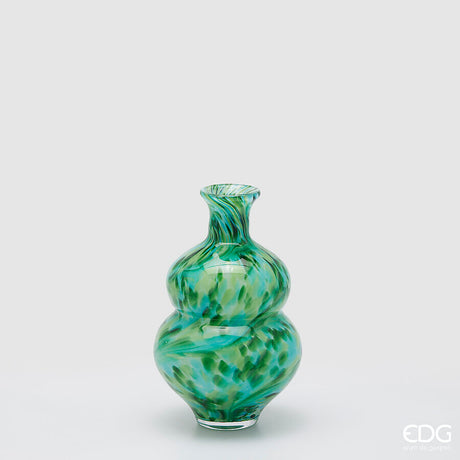 edg enzo de gasperi edg enzo de gasperi vaso macula bottiglia h 27 cm d 18 cm vetro green ean 8059824456564
