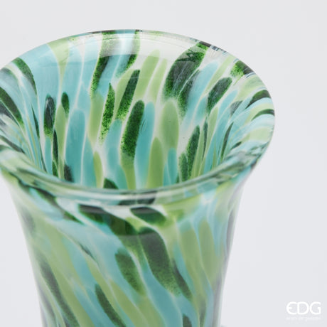 edg enzo de gasperi edg enzo de gasperi vaso macula bottiglia h 37 cm d 175 cm vetro green ean 8059824456601