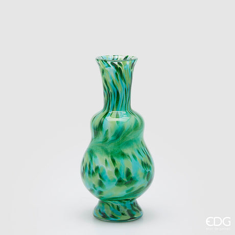 edg enzo de gasperi edg enzo de gasperi vaso macula bottiglia h 37 cm d 175 cm vetro green ean 8059824456601