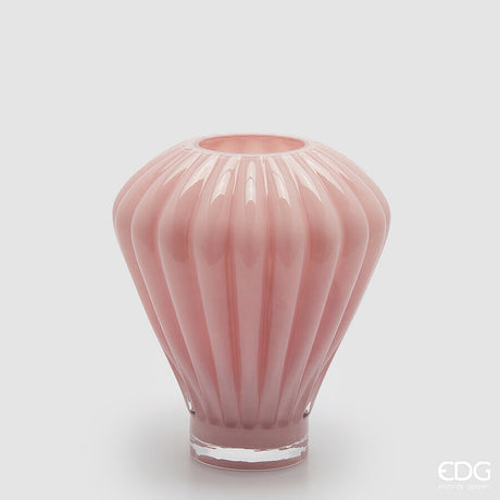 edg enzo de gasperi edg enzo de gasperi vaso diamante h 27 cm d 23 cm vetro pink ean 8059824537201