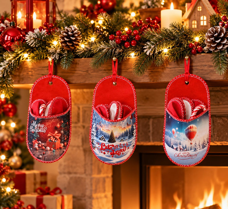 Ad Trend Set 3 Paar Hausschuhe sortiert 26x47 cm 1 Pack – Weihnachtsgeschenkidee