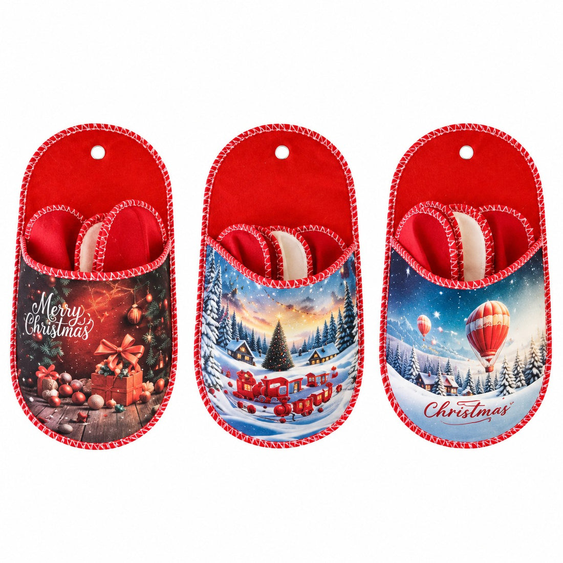 Ad Trend Set 3 Paar Hausschuhe sortiert 26x47 cm 1 Pack – Weihnachtsgeschenkidee