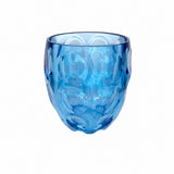 GUZZINI Niedriges Glas Bubbles Blau – Farbiges Kunststoffglas Modernes Design