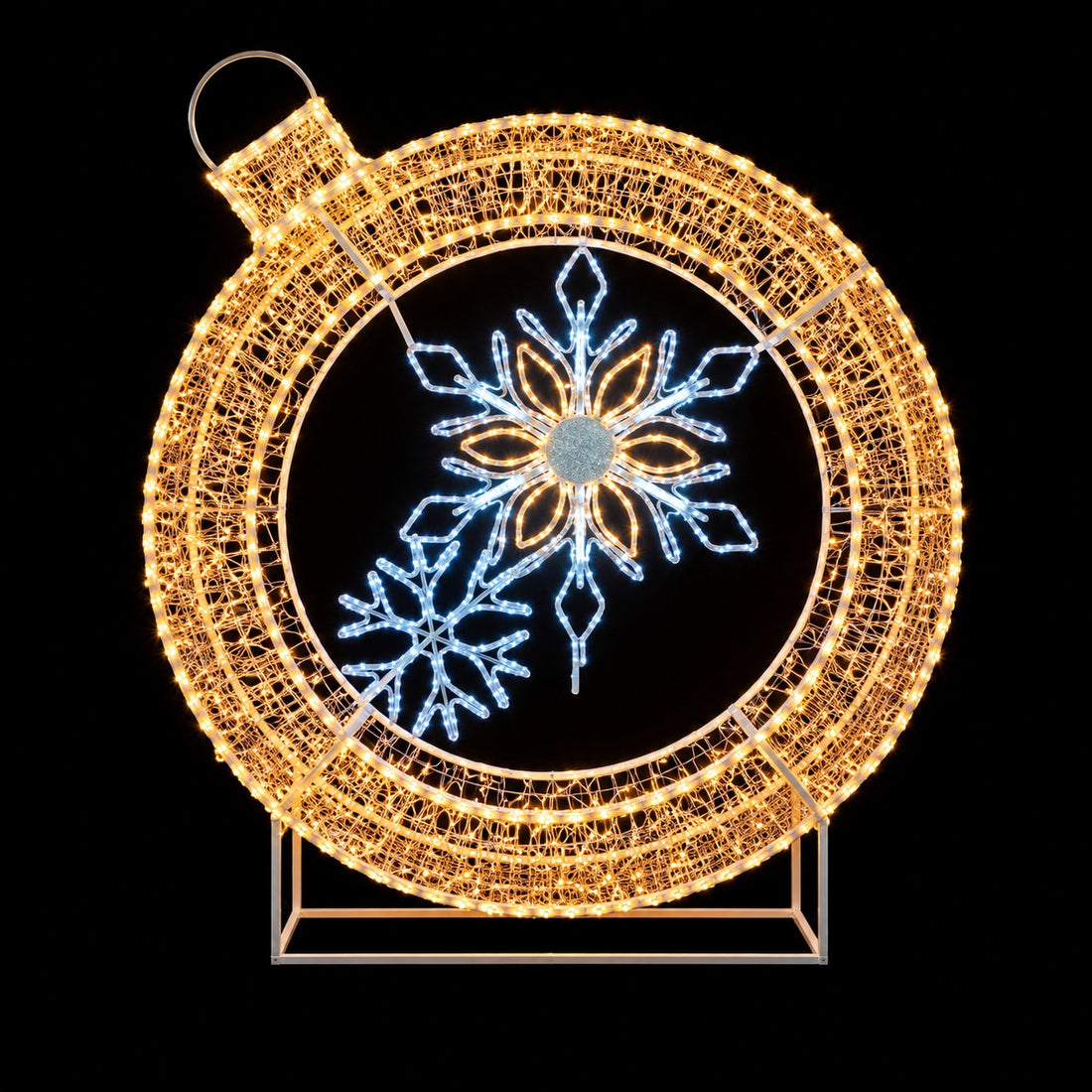 Ad Trend Weihnachtskugel Leuchtend 1524 LED 120x21xH137 cm – Weihnachtsdekoration