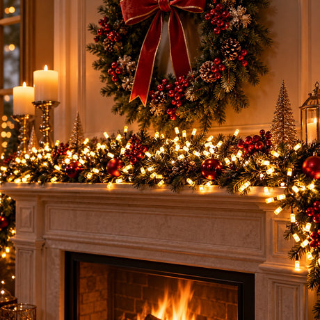 Ad Trend Lichterkette 750 LED Warmweiß für außen mit Timer und Steuerung 14,98 m – Weihnachtslichter