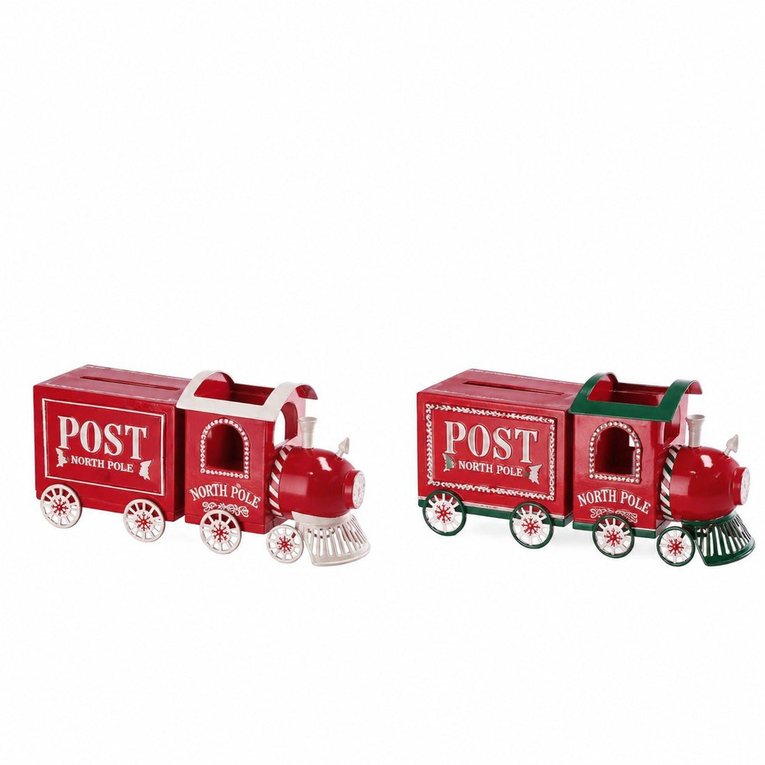 Ad Trend Dekorativer Weihnachtszug aus Eisen Sortiert 46x15xH22 cm 1 Stk. – Weihnachtsdekoration