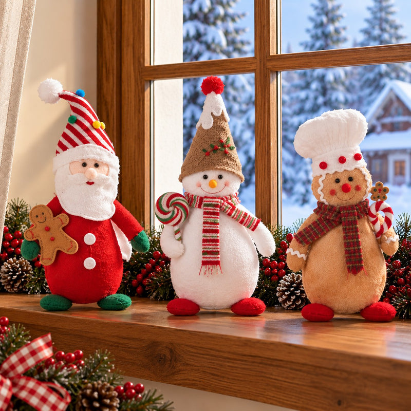 Ad Trend Weihnachtsdeko aus Stoff sortiert 17x13xH35 cm 1 Stk. – Weihnachtsschmuck