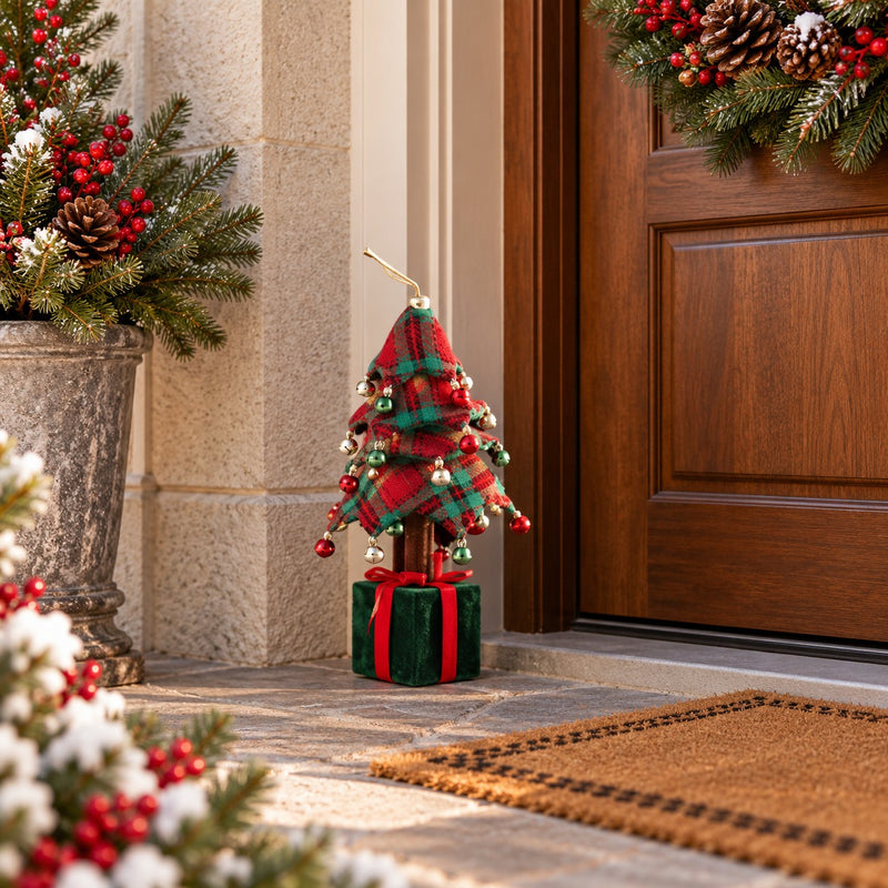 Ad Trend Weihnachtsbaum mit Geschenkpaket 18x18xH45 cm – Weihnachtsdeko