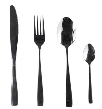 Ad Trend Set 4 Posate Pacho in Acciaio Color Argento – Servizio Posate Elegante per la Tavola e la Casa