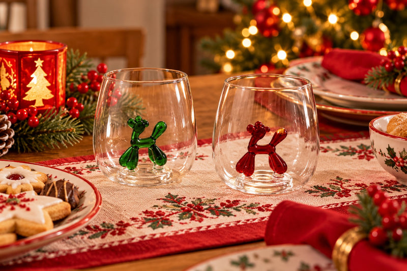Ad Trend Weihnachtsglas aus Glas 400 ml mit 3D-Figur sortiert 1 Stk. – Weihnachtsgeschenkidee