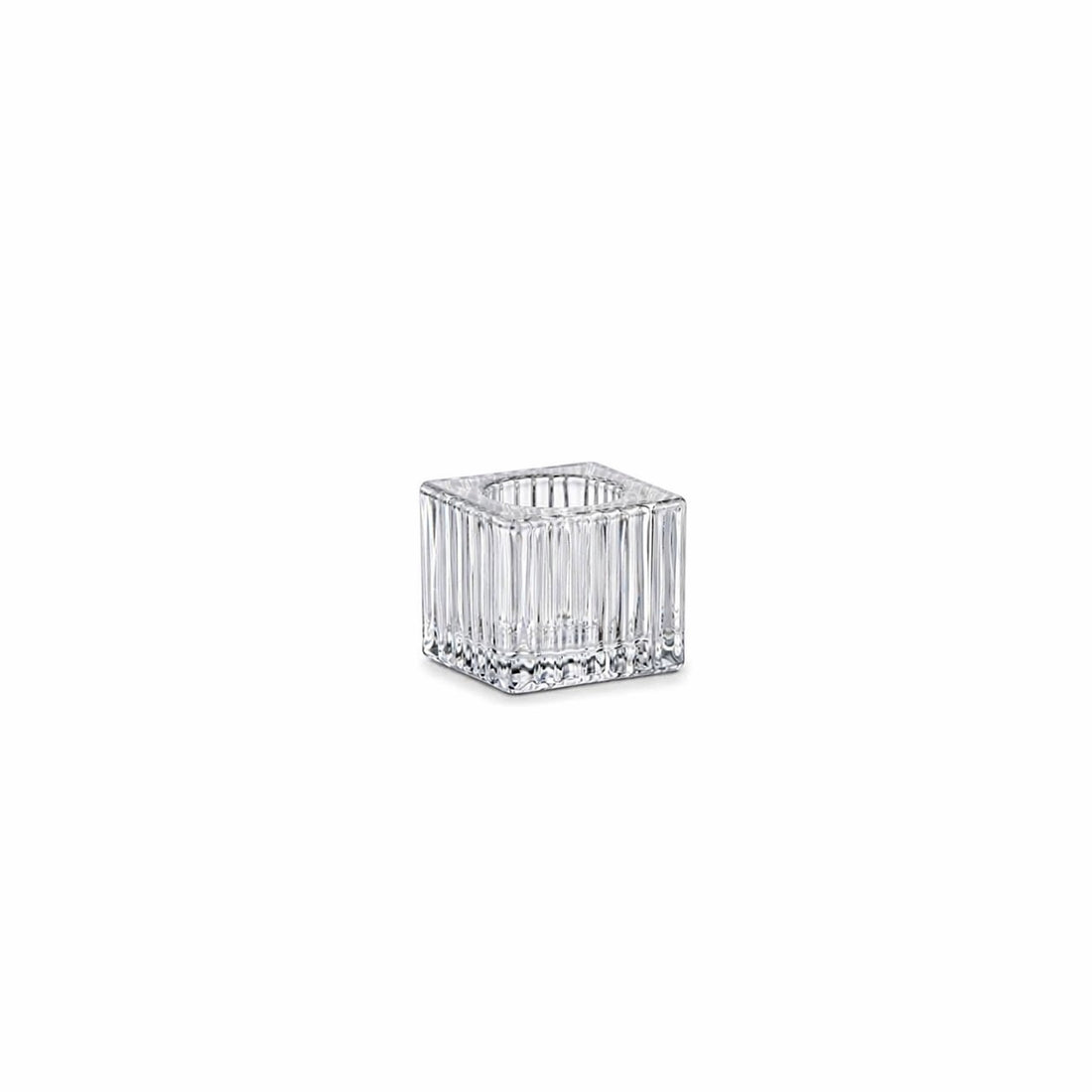 Ad Trend Kerzenhalter aus Glas 4 x 4 cm H 4 cm – Ideal für Hochzeitsgeschenke und Veranstaltungen