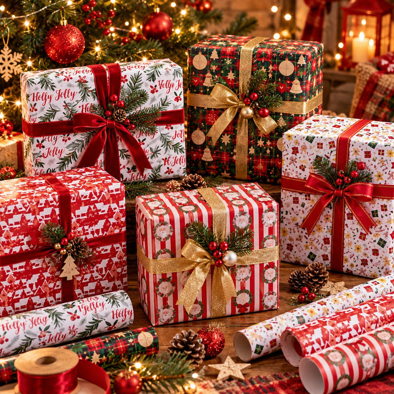 Ad Trend Foglio Carta Regalo Natalizia Assortita 70x100 cm 1 Pz – Carta Decorativa per Confezioni Regalo di Natale