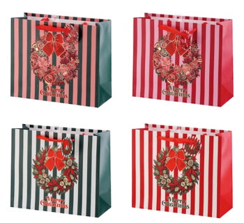 Ad Trend Geschenktasche Weihnachten aus Papier sortiert 31x12xH26 cm 1 Stk. – Beutel für Weihnachtsgeschenkverpackungen