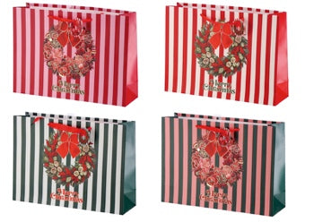Ad Trend Weihnachtsgeschenktasche aus sortiertem Papier 42x12xH31 cm 1 Stk – Beutel für Weihnachtsgeschenkverpackungen