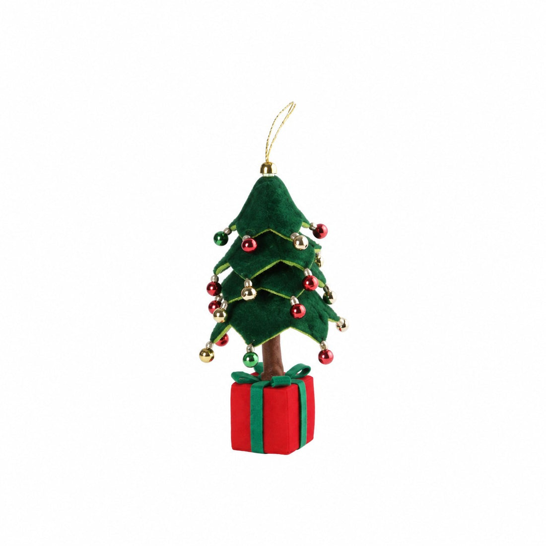 Ad Trend Weihnachtsbaum mit Geschenkpaket Grün und Rot 20x20xH45 cm – Weihnachtsdekoration für das Haus