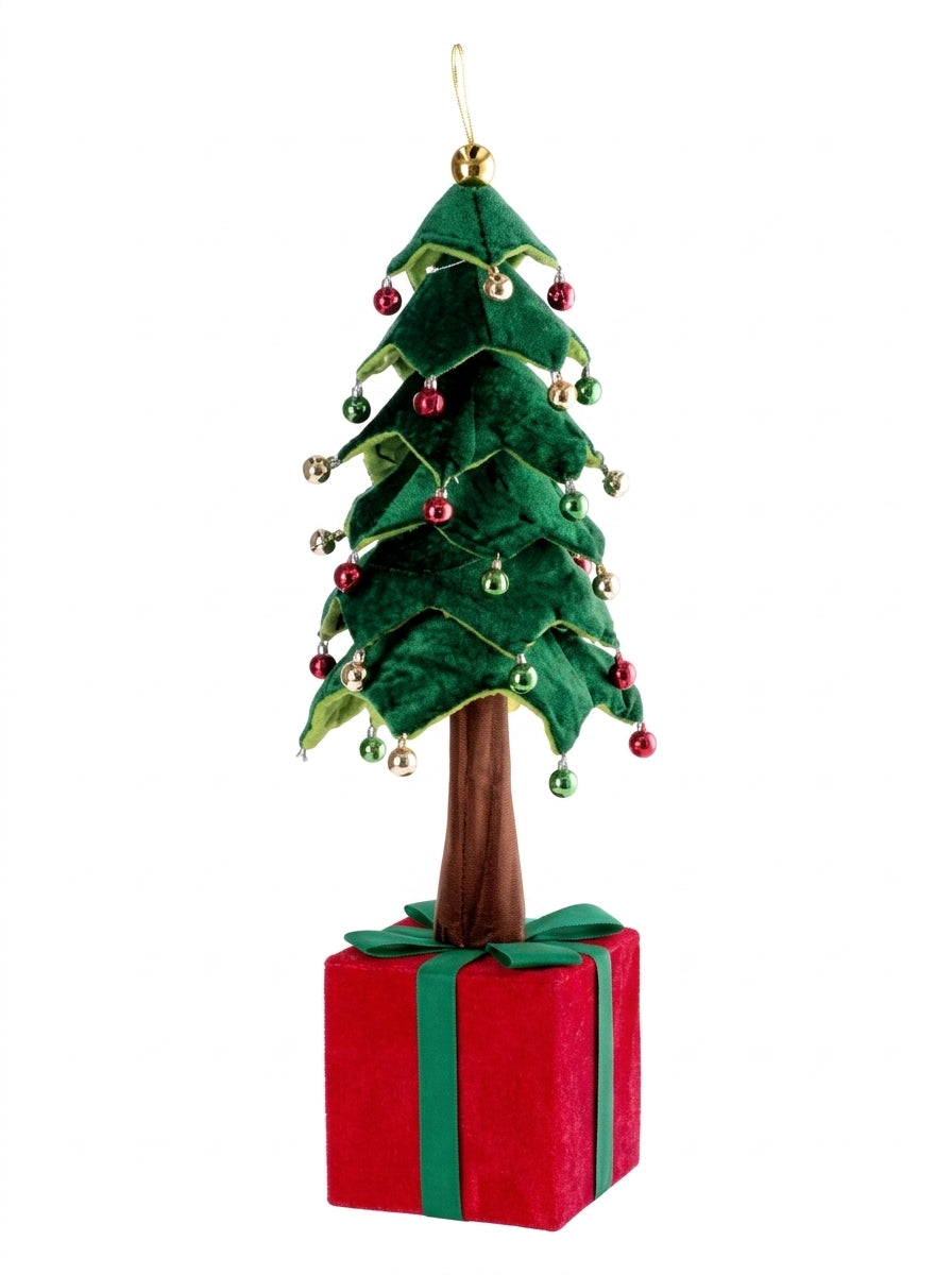 Ad Trend Weihnachtsbaum mit grünem und rotem Geschenkpaket 50x50xH150 cm – Weihnachtsdekoration für das Haus
