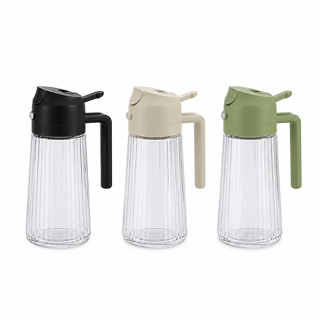 Ad Trend Ölflasche aus Glas und Kunststoff 400 ml Ø7,5xH19 cm – 1 Stk. sortiert