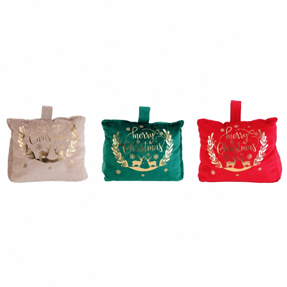 Ad Trend Fermaporta Natalizio in Tessuto Assortito 19x8xH16 cm 1 Pz – Decorazione di Natale per Porte e Casa