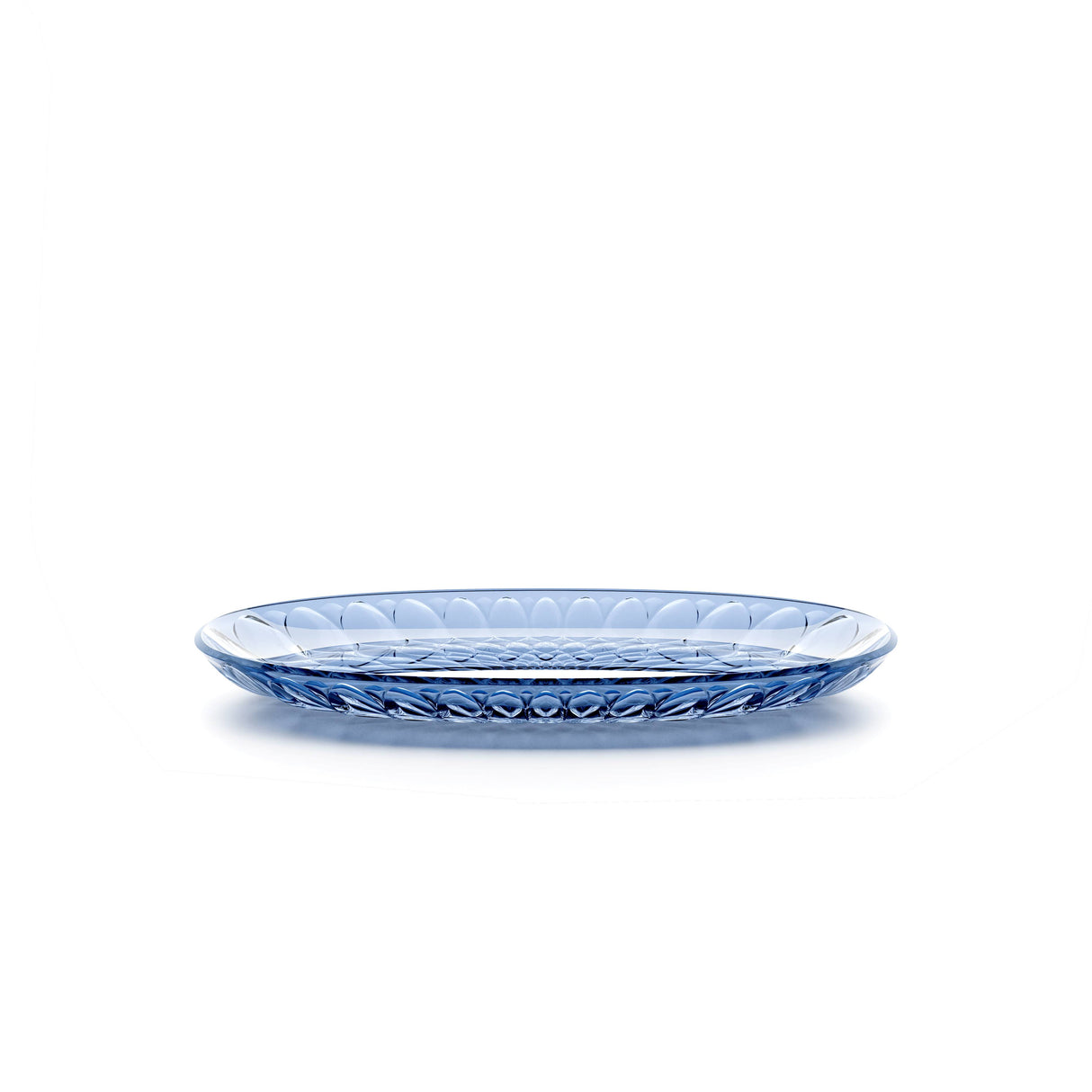 GUZZINI Ovales Tablett Klein Vanity Bio-Based 32 x 19,5 Cm Blau