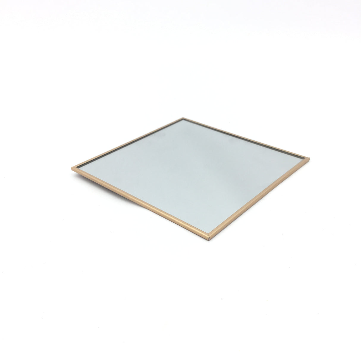 Vimin Box Specchio Centrotavola Quadro 17 x 17 Cm Oro