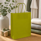 L'Arcolaio Shopper Kraft Lime Weihnachtsgeschenke 18x7x24 cm Packung mit 10 Stück