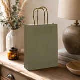 L'Arcolaio Shopper Kraft Grün Weihnachtsgeschenke 18x7x24 cm Verp. 10 Stk