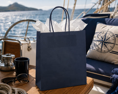 L'Arcolaio Shopper Kraft Blau Weihnachtsgeschenke 45X15X50 Cm Kf 10 St