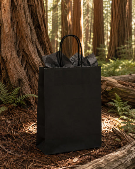 L'Arcolaio Shopper Kraft Schwarz Weihnachtsgeschenke 54X14X45 Cm 10er-Pack