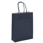 L'Arcolaio Shopper Kraft Blau Weihnachtsgeschenke 54X14X45 Cm Packung 10 Stk