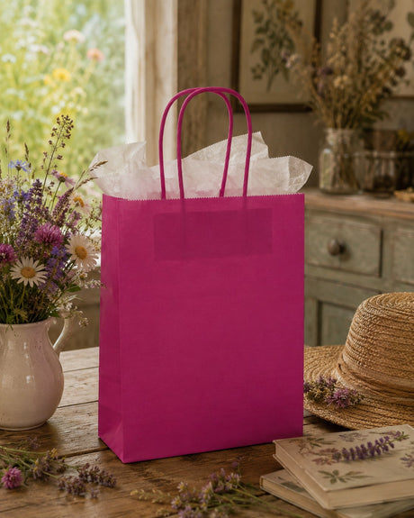 L'Arcolaio Einkaufstasche Kraft Fuchsia 54X14X45 Cm Packung 10 Stück