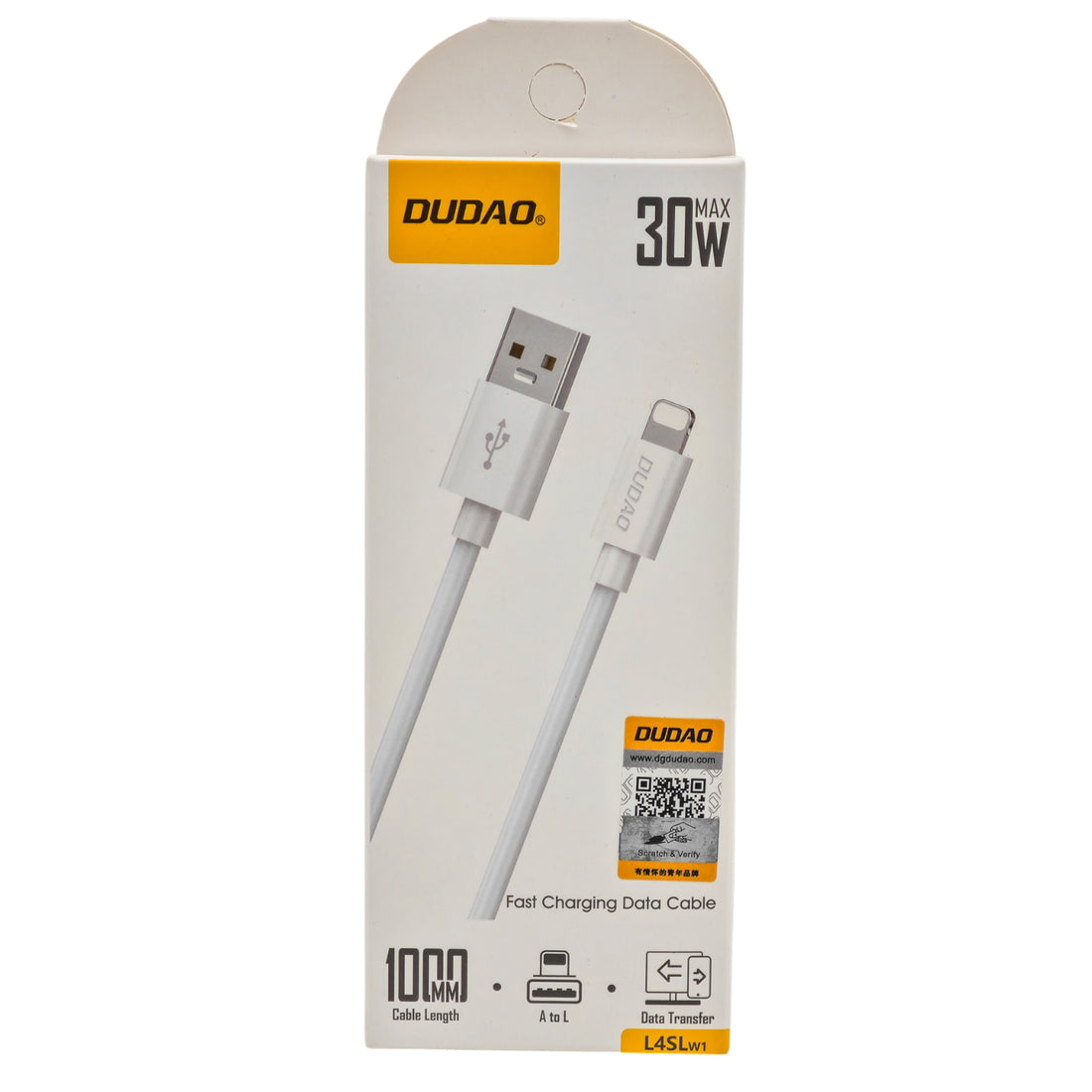L'Arcolaio Cavo USB a Lightning 30W Ricarica Rapida e Trasferimento Dati 1 m Bianco