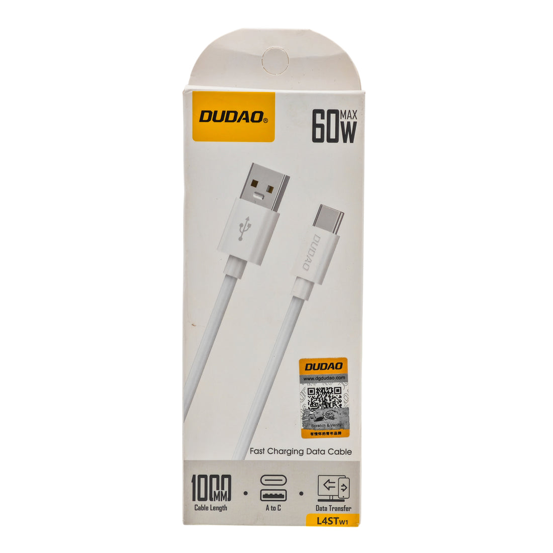 L'Arcolaio Cavo USB a USB-C 60W Ricarica Rapida e Trasferimento Dati 1 m Bianco