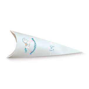 Scotton Kegel Tüte 190 mm Pferdchen Blau 10 Stück