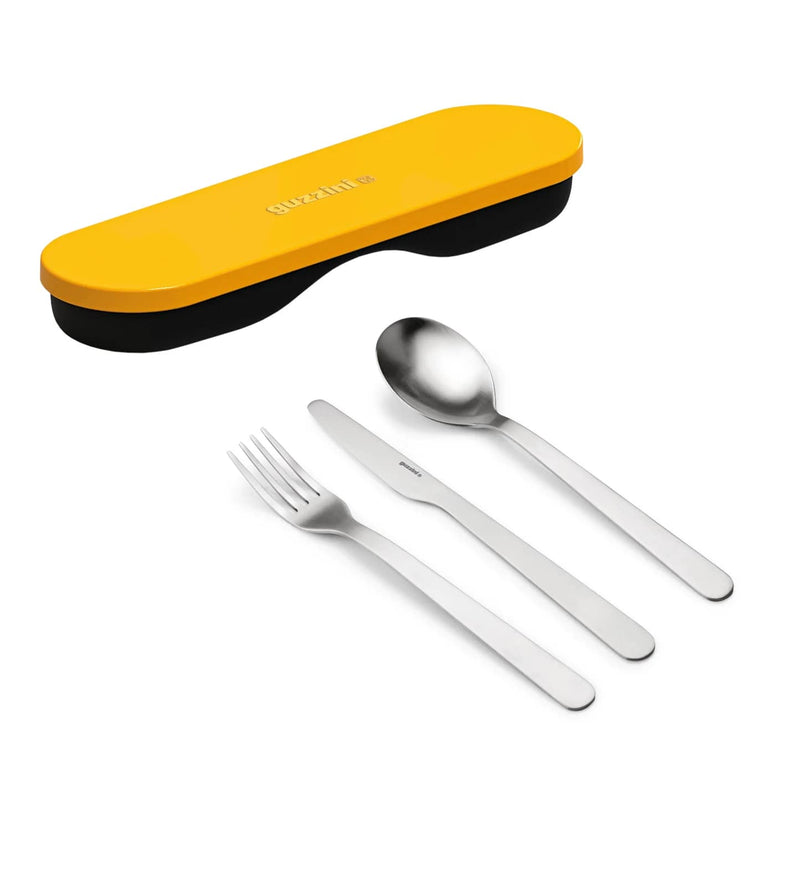 guzzini guzzini posate da viaggio con custodia store go giallo mango ean 8008392402022