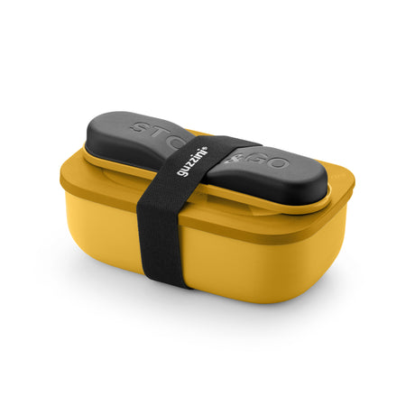 guzzini guzzini set lunch box con posate da viaggio store go giallo mango ean 8008392402299